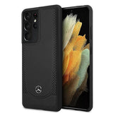 Кожен Калъф за Samsung S21 Ultra, Mercedes Urban Case, Черен