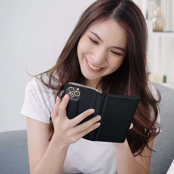 Кожен Калъф за Samsung S20 FE, Smart Book Case, Черен (3)