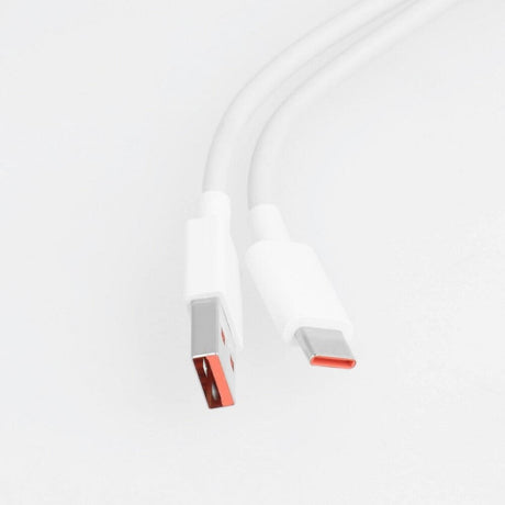 Оригинален USB-C Кабел за Xiaomi 6A с Бързо Зареждане 1m, Бял (5)