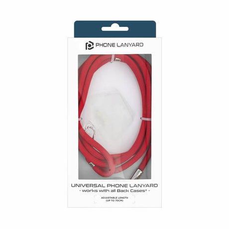 Връзка за Носена на Телефон, Universal Lanyard 0.7m, Червен (4)