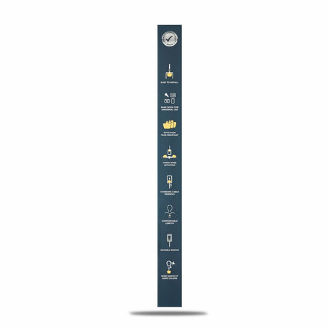 Връзка за Носена на Телефон, Universal Lanyard 0.7m, Черен (6)