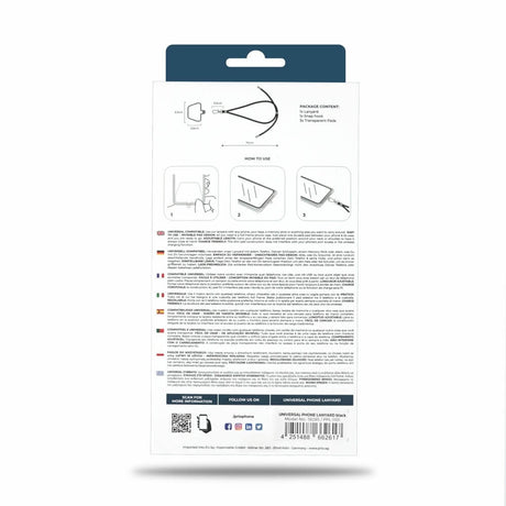 Връзка за Носена на Телефон, Universal Lanyard 0.7m, Червен (6)