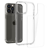 Противоударен Калъф за iPhone 13 Pro, Spigen Quartz Hybrid Case, Прозрачен (5)