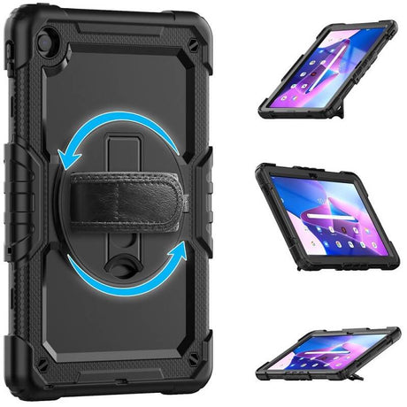 Калъф с Дръжка за Lenovo Tab M10 Plus 3th 10.6, Tech-Protect Solid360 Case, Черен (3)