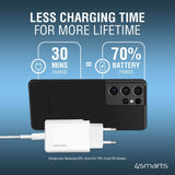 Комбинирано Бързо Зарядно, 4Smarts VoltPlug Adaptive 220v 45w, Бял (3)
