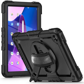 Калъф с Дръжка за Lenovo Tab M10 Plus 3th 10.6, Tech-Protect Solid360 Case, Черен