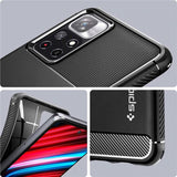 Противоударен Калъф за Xiaomi Redmi Note 11T, Spigen Rugged Armor Case, Черен (2)