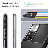 Противоударен Калъф за Xiaomi Redmi Note 11T, Spigen Rugged Armor Case, Черен (3)