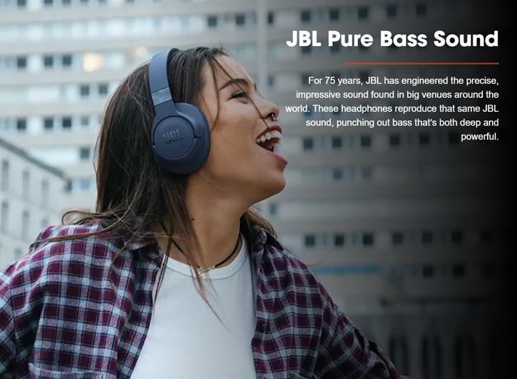 Безжични Слушалки, JBL Tune 710BT Headphones Bluetooth, Син (6)