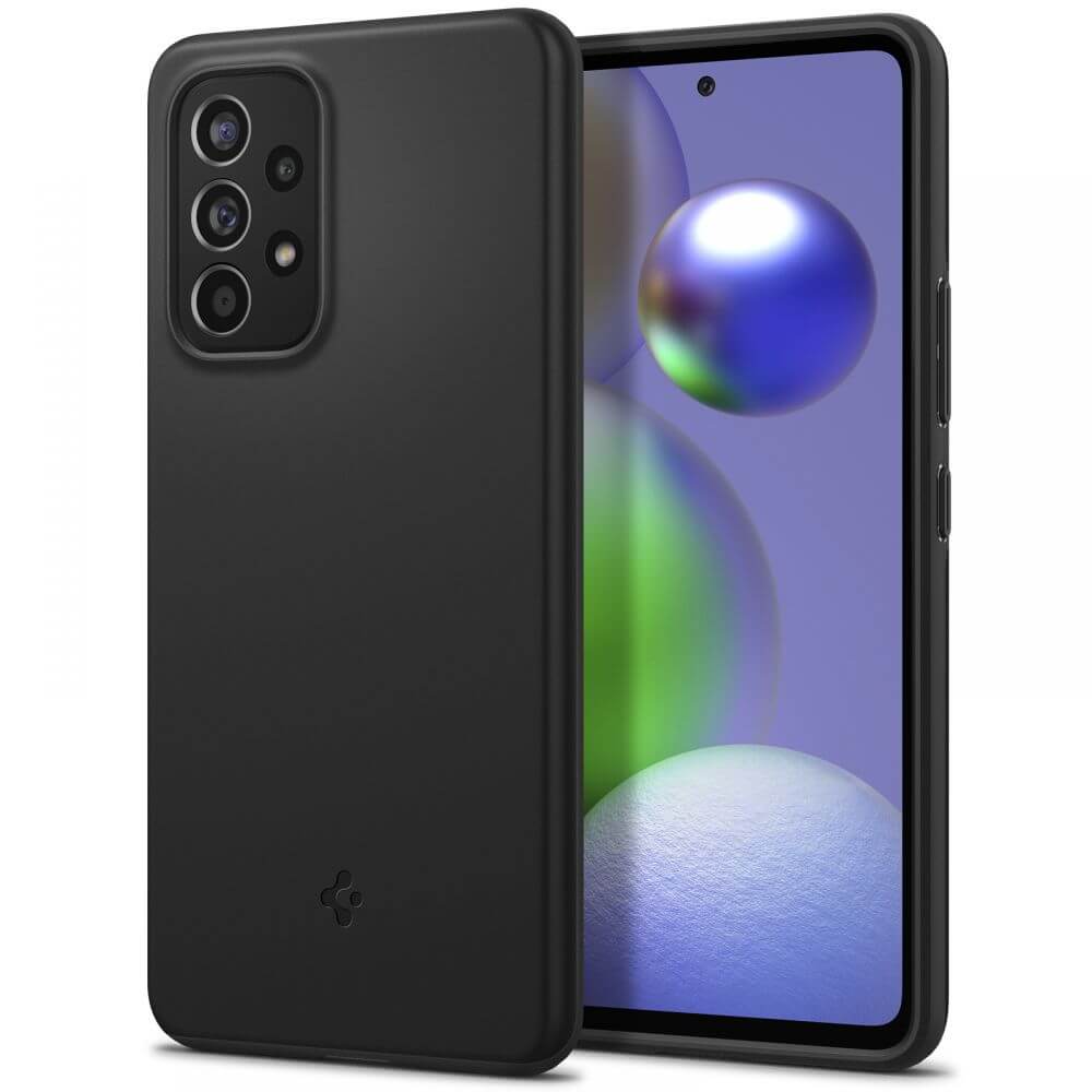 Противоударен Калъф за Samsung A53, Spigen Thin Fit Case, Черен