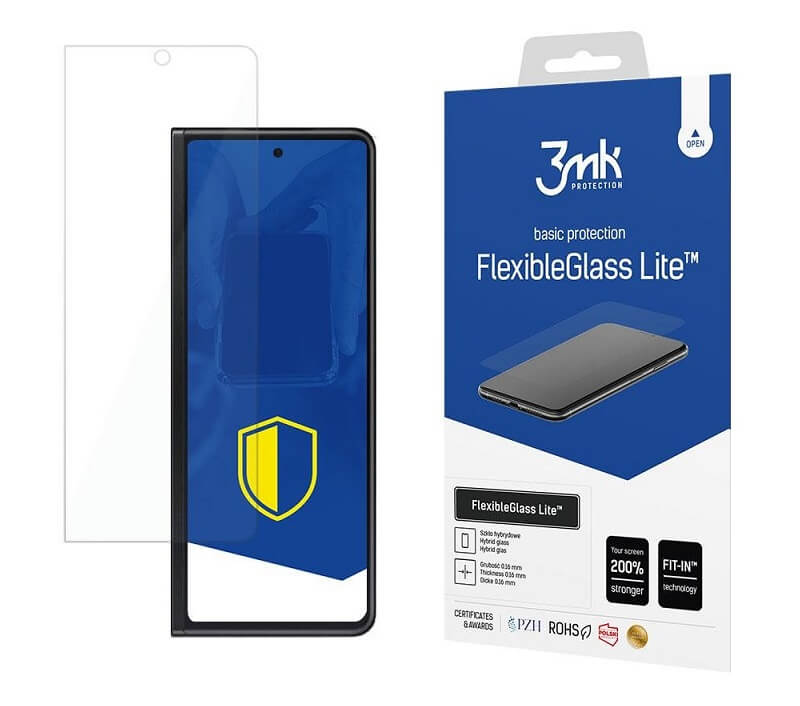 Гъвкав Протектор за Samsung Z Fold 3, 3MK FlexibleGlass Lite™, Прозрачен