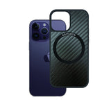 Magsafe Калъф за iPhone 14 Pro Max, 4Smarts Carbon Ultimag Case, Черен (3)