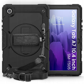 Калъф с Дръжка за Samsung Tab Tab S6 Lite 10.4, Tech-Protect Solid360 Case, Черен