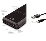 Външна Батерия с Безжично Зареждане, 4Smarts VoltHub Ultimate2 18W 10000 mAh, Черен (5)