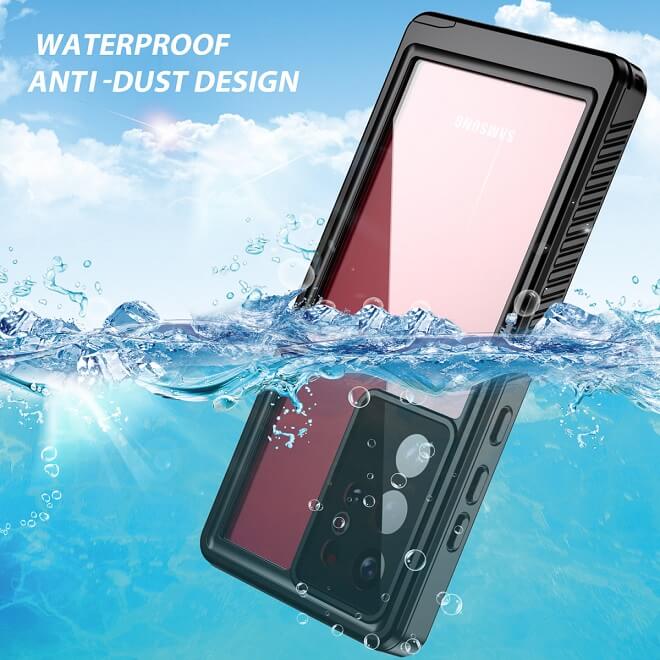 Водоустойчив Калъф за Samsung S22 Ultra, 4Smarts Active Pro Stark Case, Черен (2)