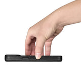 Magsafe Калъф от Естествена Кожа за iPhone 14, iCarer CE Wax Book Leather Case, Черен (8)