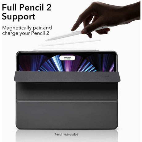 Тънък Калъф за iPad Pro 11, ESR Rebound Magnetic Case, Черен (3)
