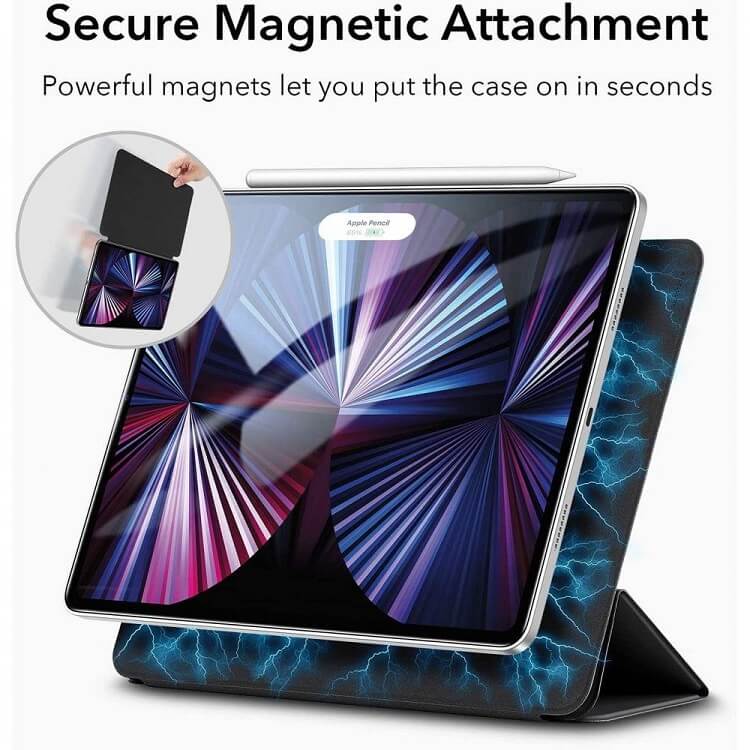 Тънък Калъф за iPad Pro 11, ESR Rebound Magnetic Case, Черен (6)