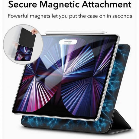 Тънък Калъф за iPad Pro 11, ESR Rebound Magnetic Case, Черен (6)