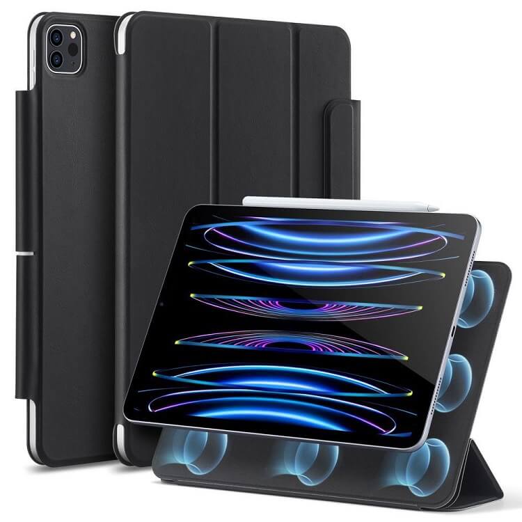 Тънък Калъф за iPad Pro 11, ESR Rebound Magnetic Case, Черен