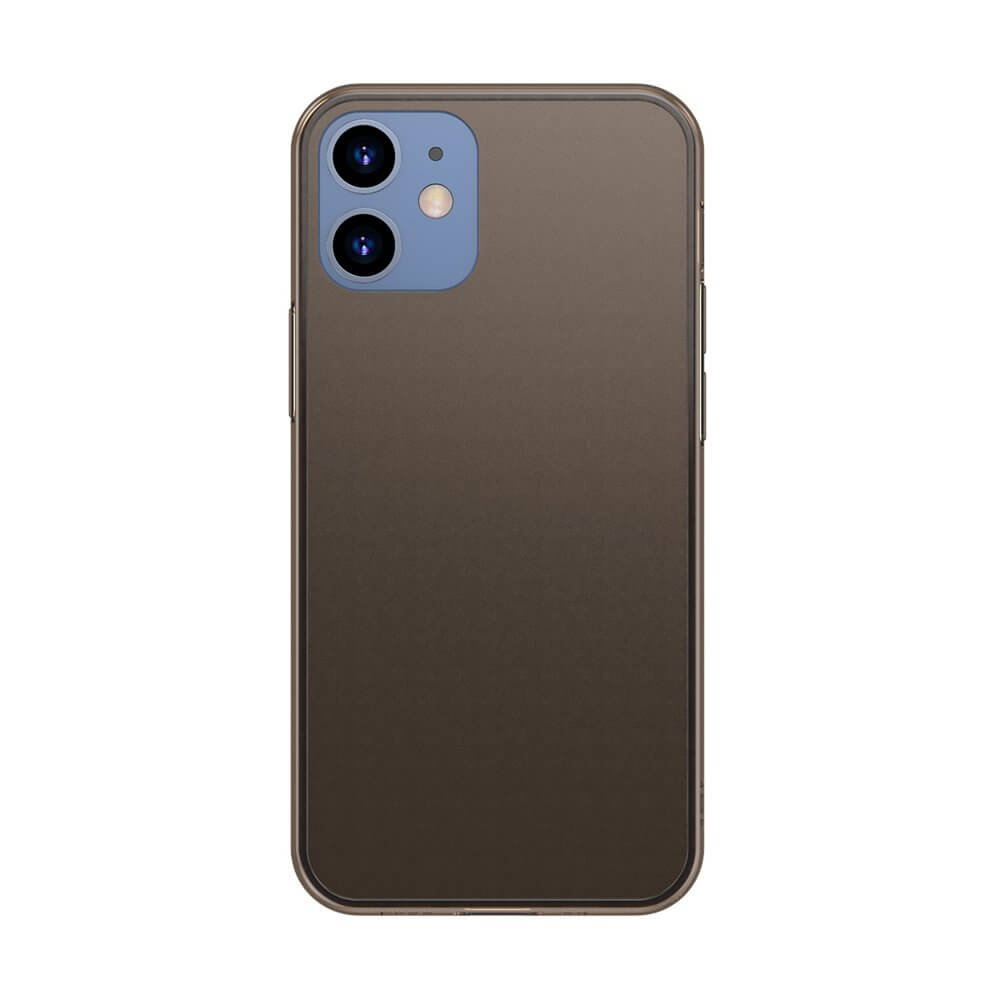 Тънък Матов Калъф за iPhone 12 Mini, Baseus Frosted Case, Прозрачен