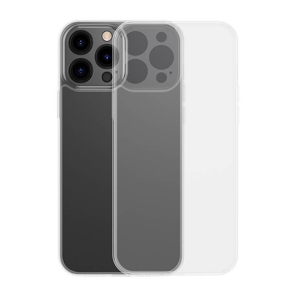 Тънък Матов Калъф за iPhone 13 Pro, Baseus Frosted Case, Прозрачен