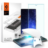 Стъклен Протектор за Samsung S22 Ultra, Spigen UV Glas. tr Platinium, Прозрачен