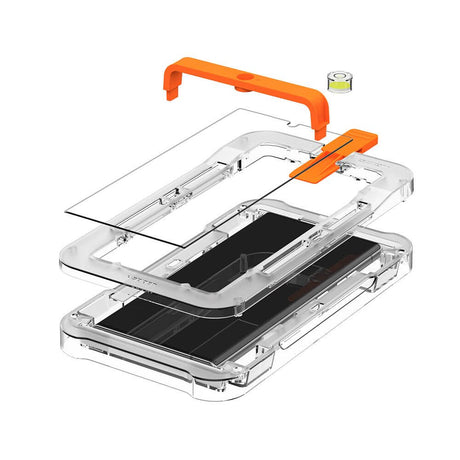 Стъклен Протектор за Samsung S22 Ultra, Spigen UV Glas. tr Platinium, Прозрачен (3)