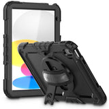 Калъф с Дръжка за iPad 11th 2025 A16/ 10th 2022, Tech-Protect Solid360 Case, Черен