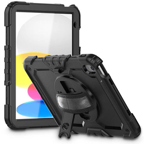 Калъф с Дръжка за iPad 11th 2025 A16/ 10th 2022, Tech-Protect Solid360 Case, Черен