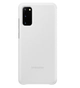 Оригинален Активен Калъф за Samsung S20 Clear View Cover Book Case EF-ZG980CWEGEU, Бял (4)