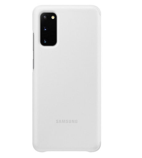 Оригинален Активен Калъф за Samsung S20 Clear View Cover Book Case EF-ZG980CWEGEU, Бял (4)