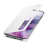 Оригинален Активен Калъф за Samsung S20 Clear View Cover Book Case EF-ZG980CWEGEU, Бял (3)