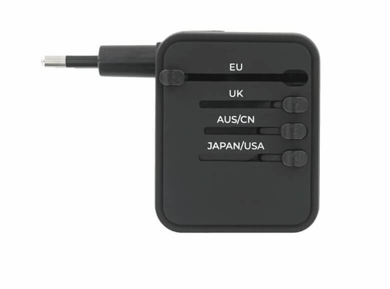 Универсален Адаптер и Зарядно за Цял Свят, Travel Adapter 220V, Черен (7)