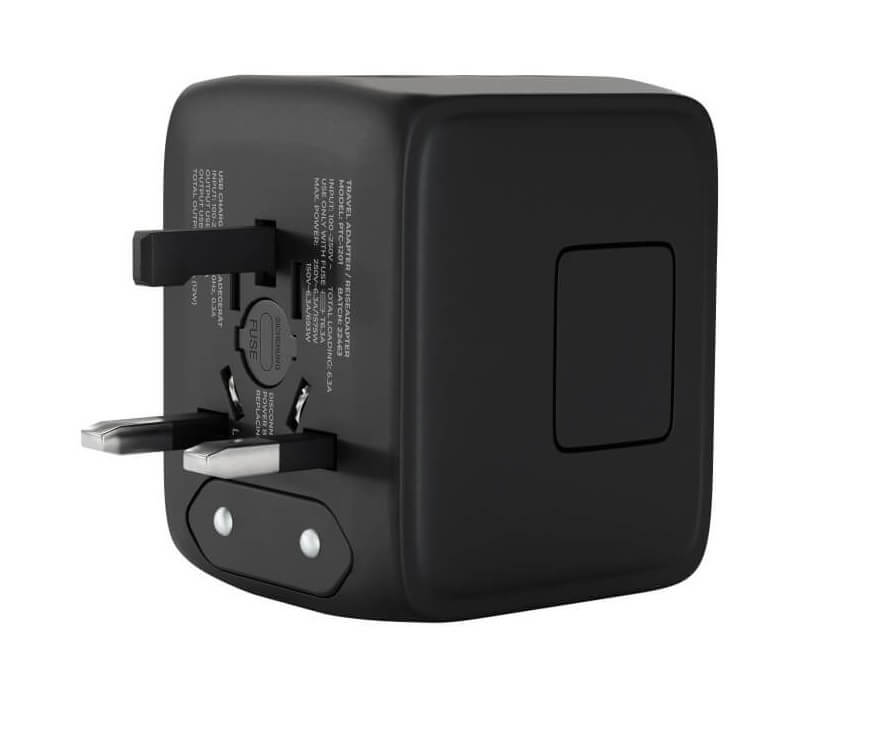 Универсален Адаптер и Зарядно за Цял Свят, Travel Adapter 220V, Черен (4)