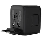 Универсален Адаптер и Зарядно за Цял Свят, Travel Adapter 220V, Черен (3)