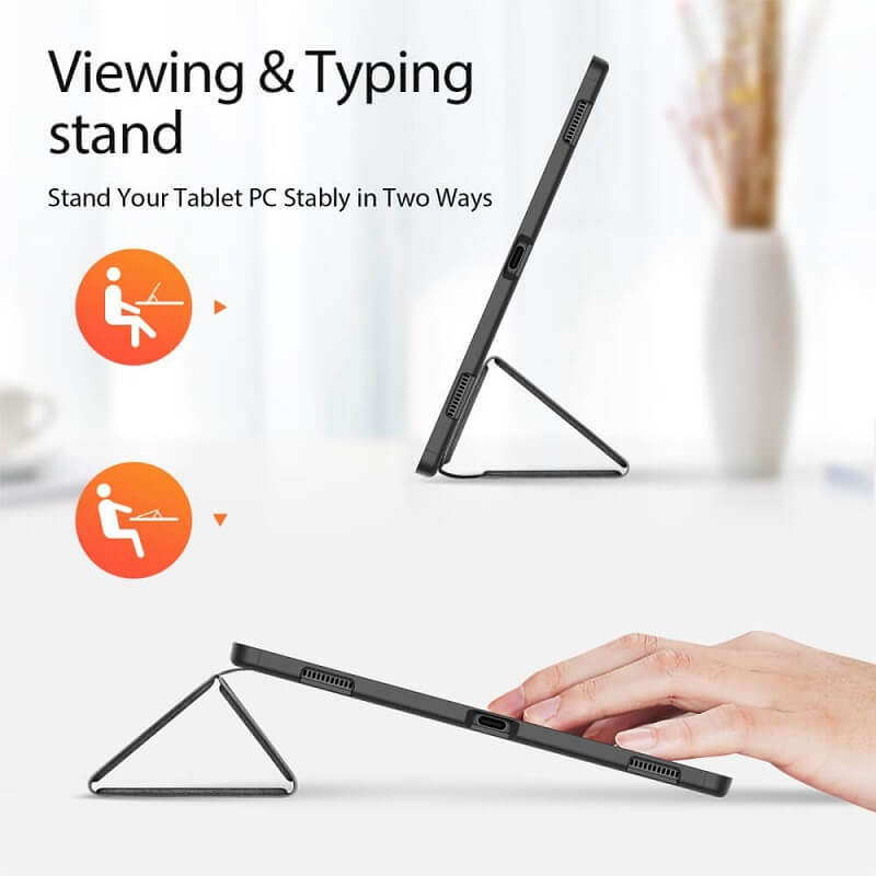 Калъф с Pen Поставка за Samsung Tab S6 Lite 10.4, Dux Ducis Domo Case, Черен (5)