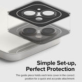 Протектор за Камерата на iPhone 14, Ringke Cam Lens Frame Glass 2бр., Черен (4)