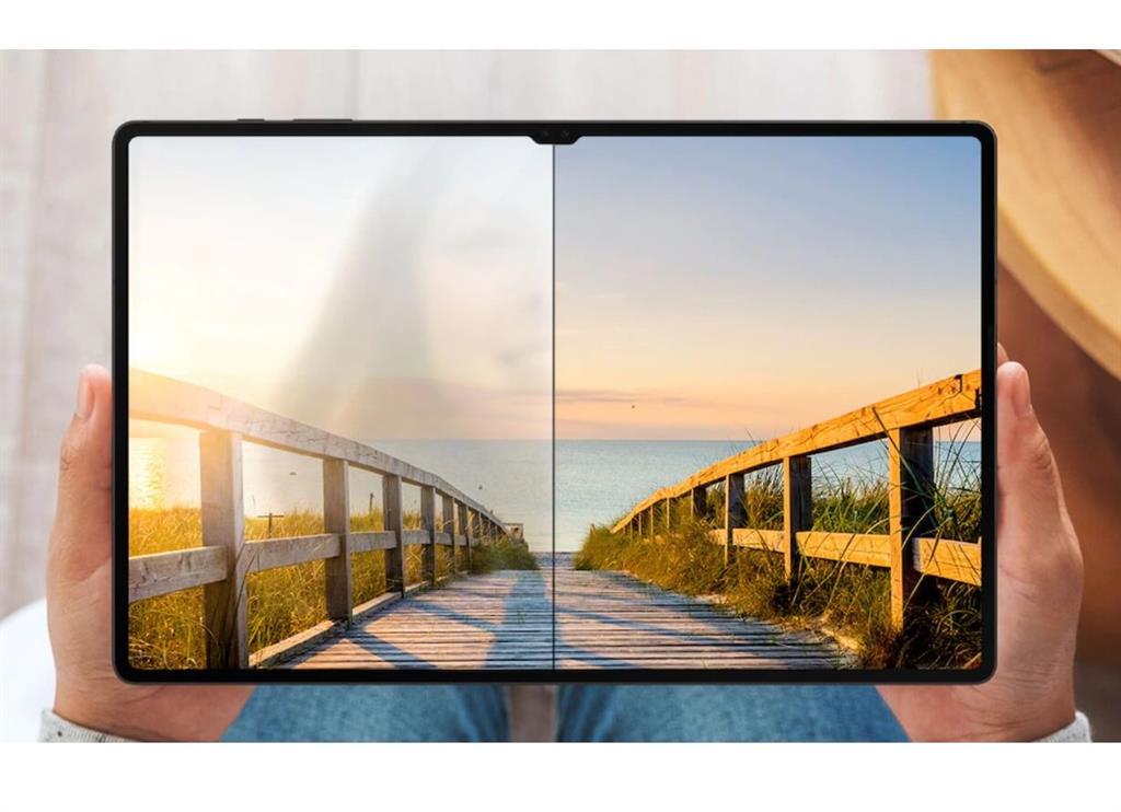 Оригинален Протектор за Samsung Tab S10/S9/S8/S7 (Plus) 12.4, Anti-Reflecting Folio Glass EF-UX800CTE, Прозрачен (2)