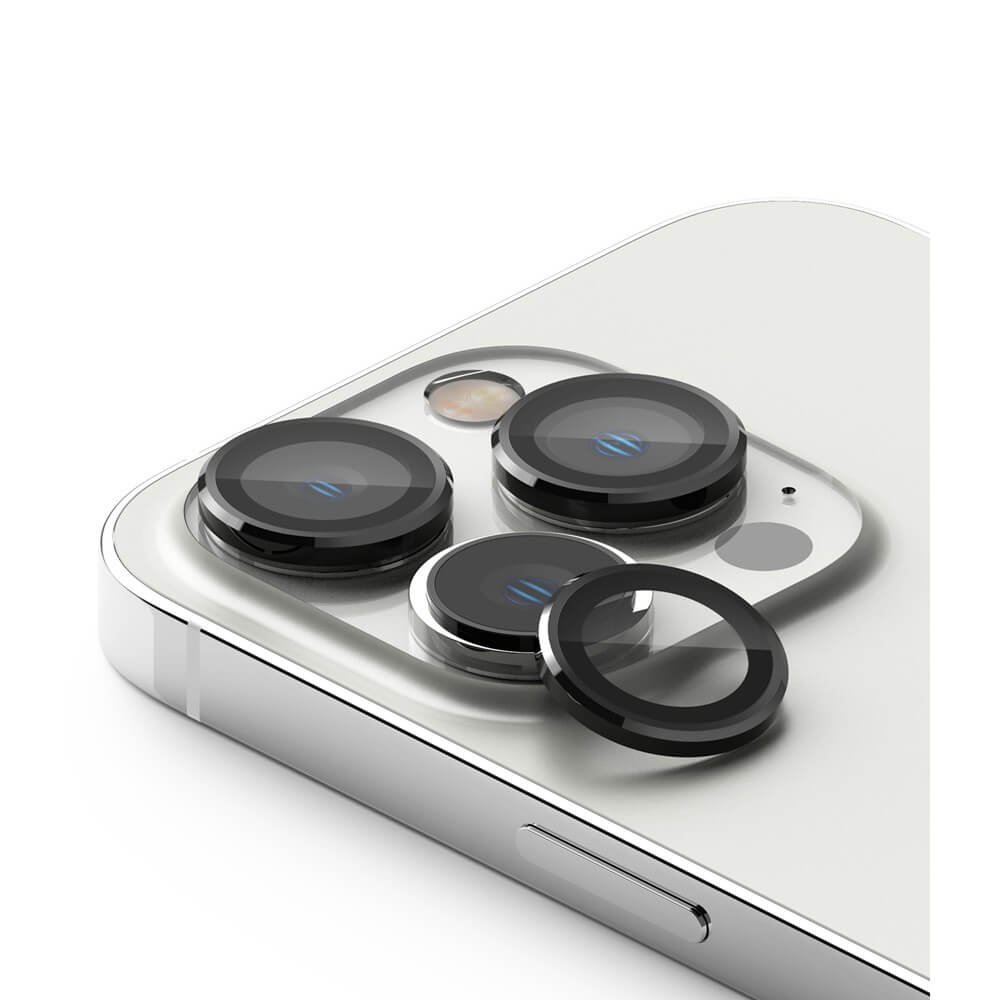 Протектор за Камерата на iPhone 14 Pro, Ringke Cam Lens Frame Glass 2бр., Черен
