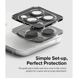 Протектор за Камерата на iPhone 14 Pro, Ringke Cam Lens Frame Glass 2бр., Черен (4)