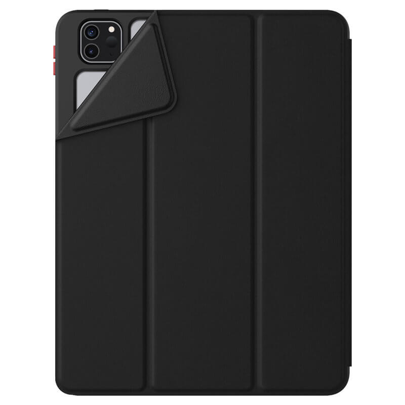 Калъф с Pen Поставка за iPad Pro 11, Nillkin Bevel Leather, Черен