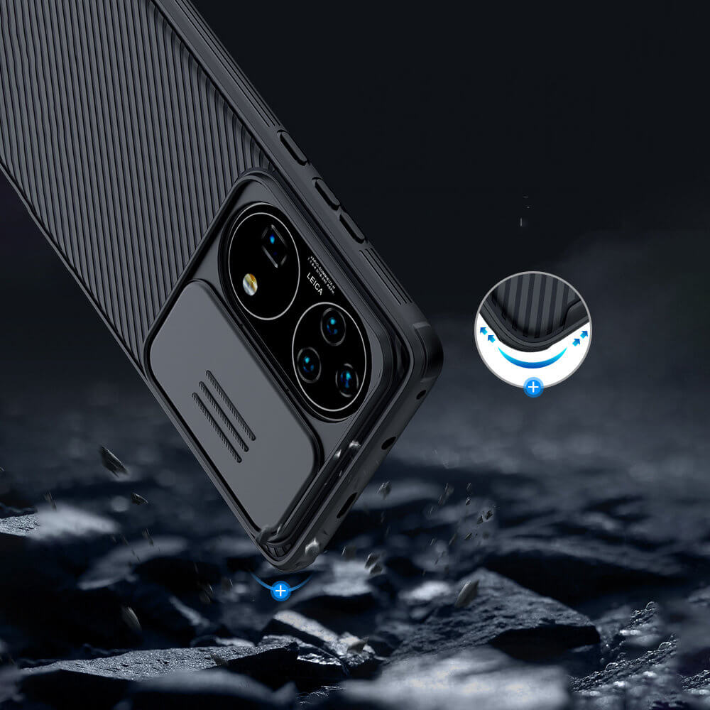 Калъф с Плъзгач за Камера за Huawei P50 Pro, Nillkin CamShield Case, Черен (4)