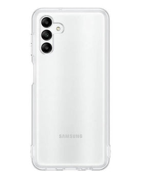Оригинален Силиконов Калъф за Samsung A04S, Soft Clear Cover Case EF-QA047TTE, Прозрачен
