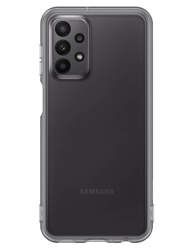 Оригинален Силиконов Калъф за Samsung A23, Soft Clear Cover Case EF-QA235TBE, Черен