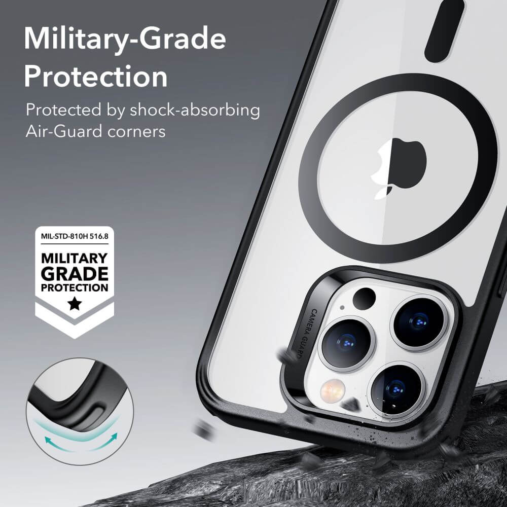 Magsafe Калъф за iPhone 14 Pro, ESR Classic Hybrid Magnetic Case, Черен (4)