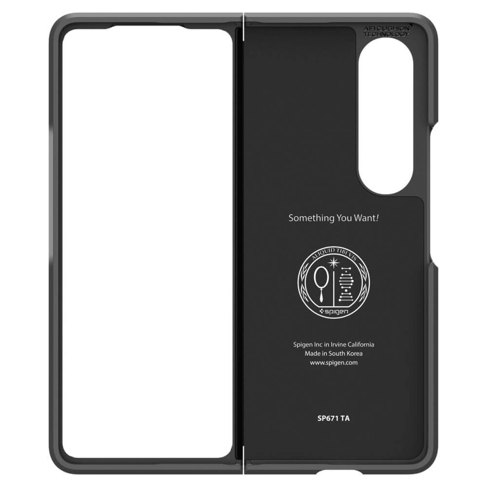 Калъф с Предпазител за Сгъвката на Samsung Z Fold 4, Spigen Tough Armor Case, Черен (6)