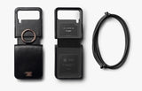 Кожен Калъф с Джоб за Samsung Z Flip 4, Ringke Folio Signature Case, Черен (4)