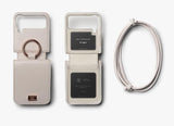 Кожен Калъф с Джоб за Samsung Z Flip 4, Ringke Folio Signature Case, Бежов (3)