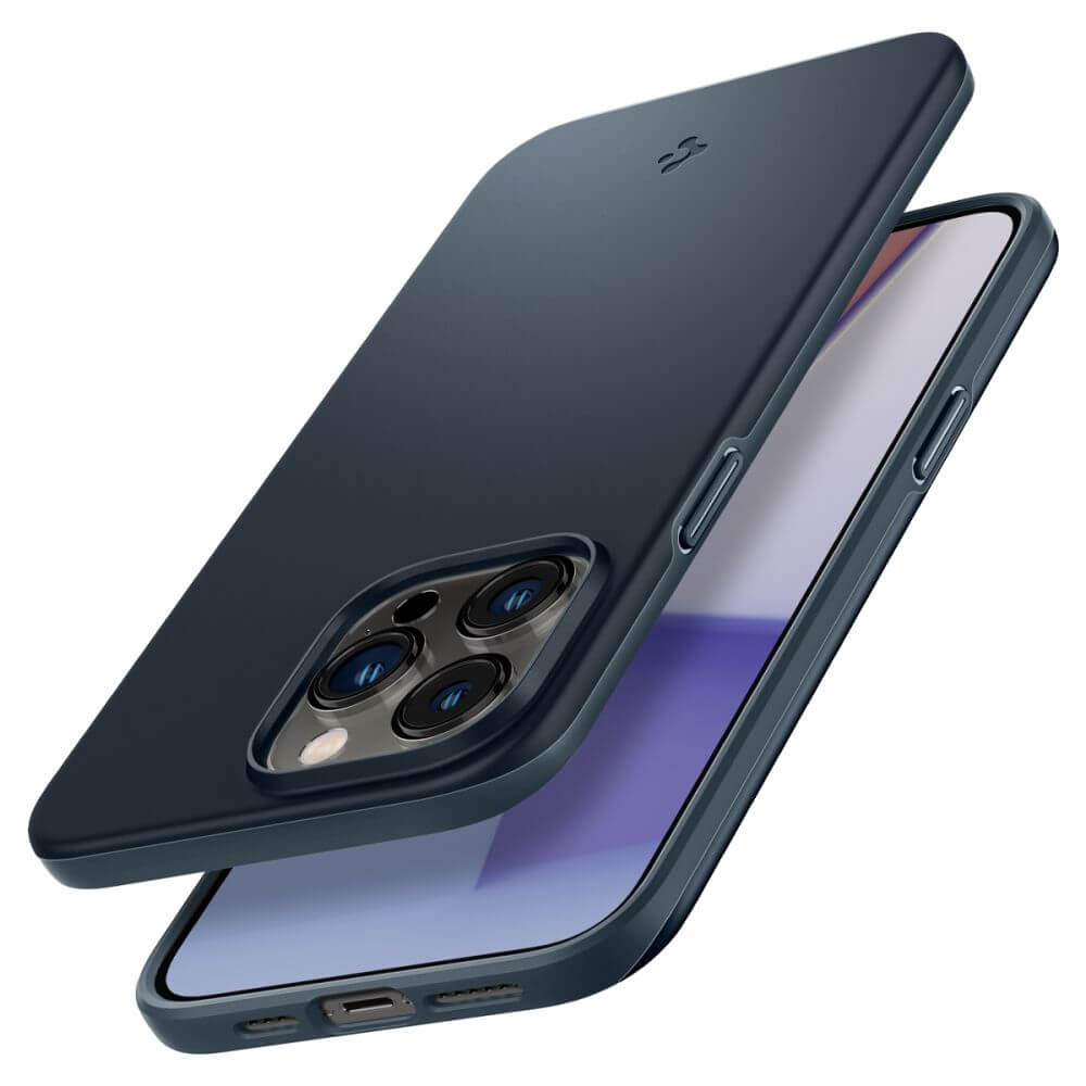 Противоударен Калъф за iPhone 14 Pro, Spigen Thin Fit Case, Сив (5)